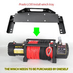 For PRADO LC95 Steel Winch Tray Bracket Parts Winch Mounting Rack Holder Trailer Hitch Car Winch Cradle Frame Accessories 6