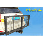 Mesh Style Short Trailer Basket, Rear Trailer Luggage Rack for Travel Camping SUV Trailer Hitch Camp Trailer Accessories 5