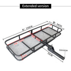 Enlarge Style Foldable Rear Luggage Basket 5X5cm Square Mouth Luggage Rack Cargo Carrier Trailer Hitch Camp Trailer Accessories 2