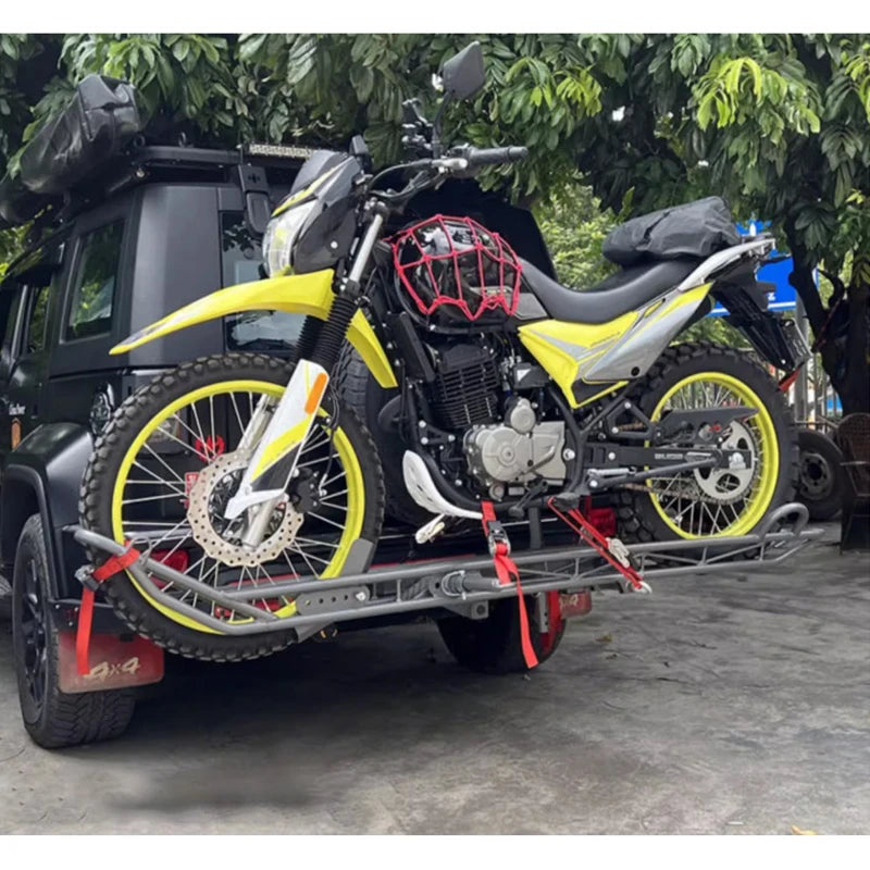 High Quality Heavy Duty Bike Carrier Wheel Chock Pintle Hook Cross-Country Rack Holder Cars Trailer Parts Accessories 6