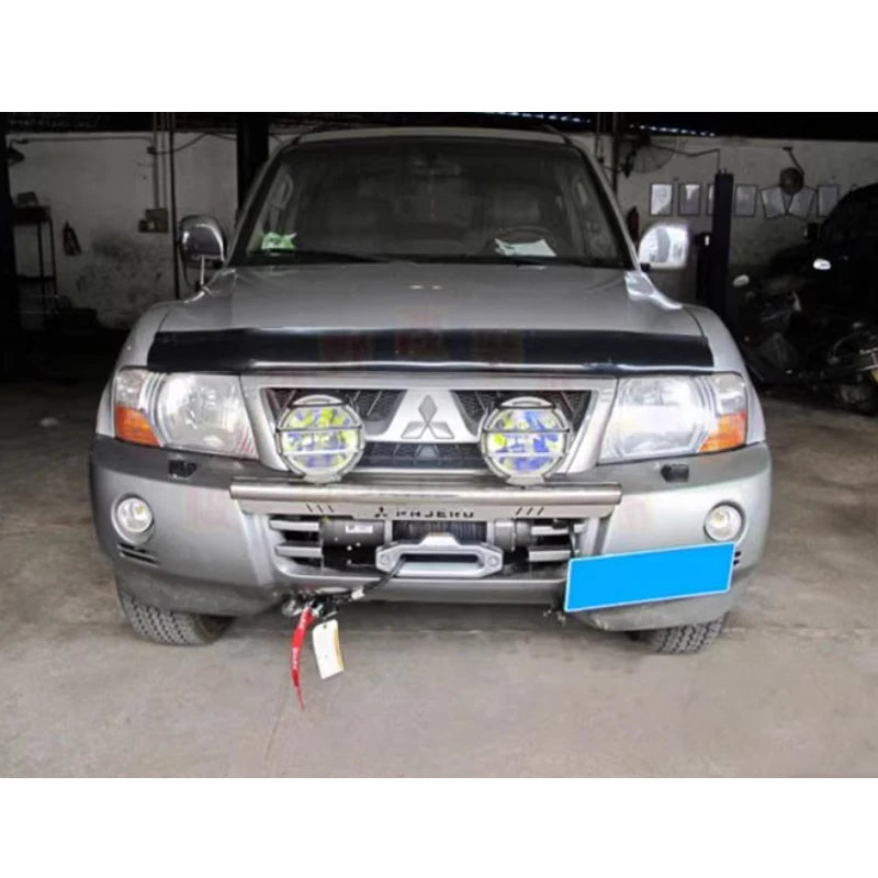 For Pajero Sport L200 Front Bumper Winch Tray Bracket Parts Winch Mounting Rack Holder Trailer Hitch Winch Cradle Accessories 6