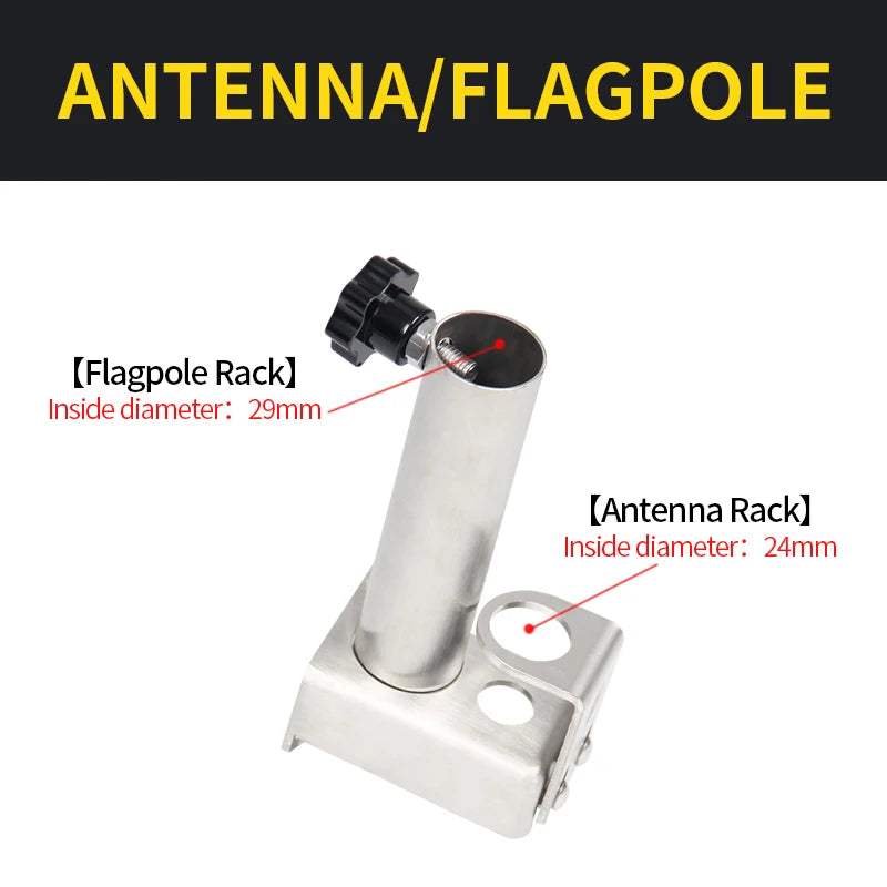 PAJERO V93/97 Tailgate Flagpole Bracket Antenna Bracket Trailer Hitch Camp Trailer Accessories 3