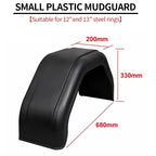 New High Quality Black Plastic Tire Mudguard for 12-15" Wheel Arch Trailer Parts 4