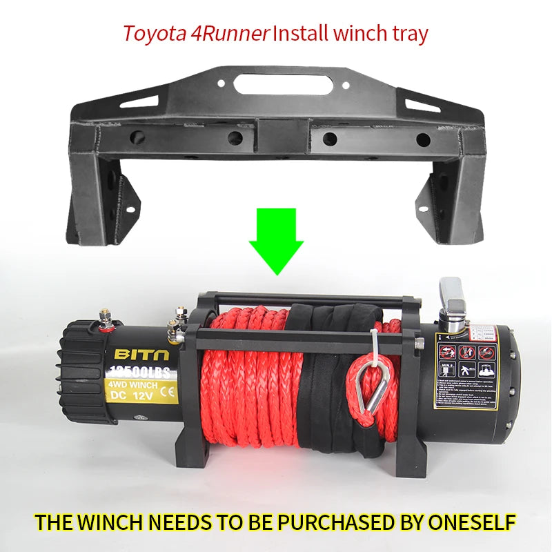 For Toyota 4Runner Trailer Hitch Winch Mounting Rack Holder Parts Steel Winch Tray Bracket Car Winch Cradle Frame Accessories 4