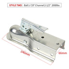 New High Quality Silver 2000LBS 1-7/8"x2-1/2" Ball Coupling Trailer Hitch Lock Cover for Camp Trailer & Car Accessories 2