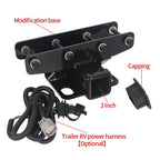 2-inch square Mouth Base for Jeep JK/JL 4x4 off Road Trailer Hitch Car Tow bar Towing Hook Vehicle Coupling Device Accessories 3