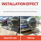Enlarge Style Foldable Rear Luggage Basket 5X5cm Square Mouth Luggage Rack Cargo Carrier Trailer Hitch Camp Trailer Accessories 3