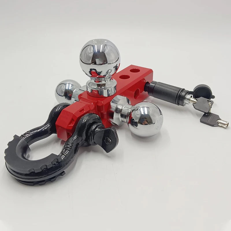 New Factory Direct Sale High Quality Aluminum Alloy Steel Tri Tow Ball 2inch Receiver Trailer Hitch Arm Shackle Hook 4