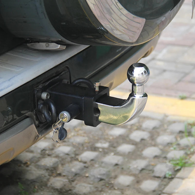 2" Solid Electroplating 17000lbs Trailer Ball Arm Offroad Refit Parts Towing Hook Trailer Hitch Camp Trailer Car Accessories 3