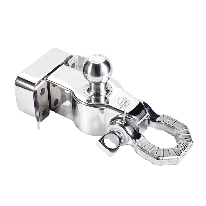 Stainless Steel Trailer Hitch Detachable U-shape Shackle With Ball Towing Off-road Refit Parts Tow Hook Accessories 5