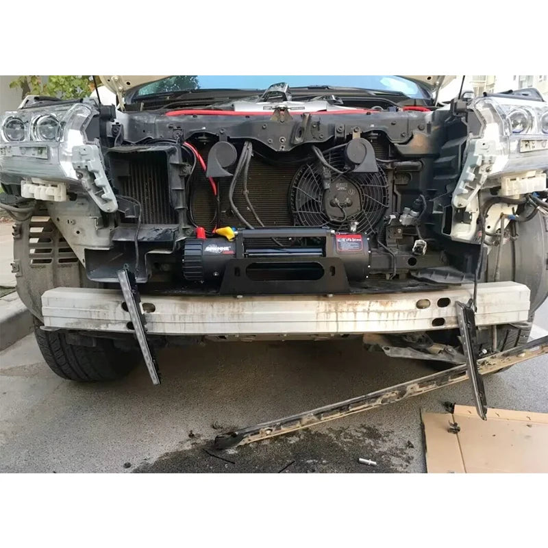 For Toyota After 2023 New Sequoia Steel Winch Tray Bracket Winch Mounting Rack Holder Trailer Hitch Car Winch Cradle Accessories 6