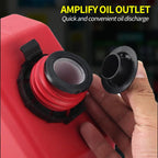 New High Quality Red 2.5 Gallon 9.6L PE Material Plastic Oil Drum Outdoor Water Tank Trailer Hitch Parts 6