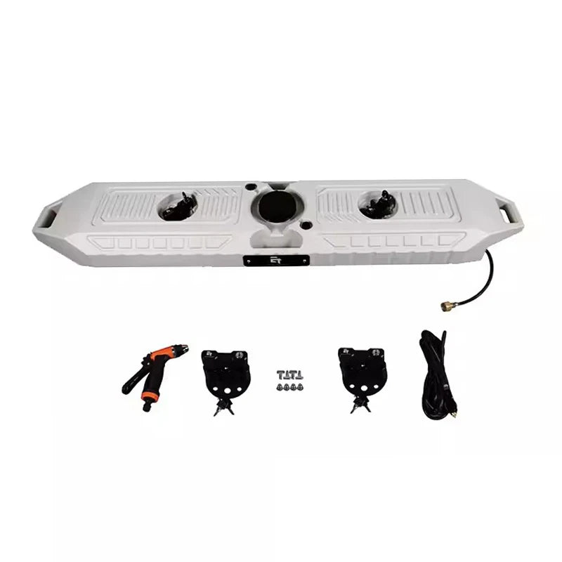 30L Pressurized Outdoor Camping Water Tank Three Color for Chose Shower Car Wash Off-Road Trailer Hitch Parts Car Accessories 1