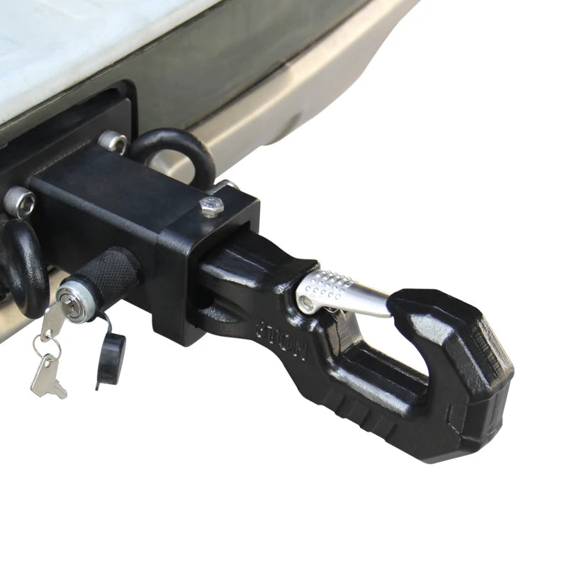Heavy Duty 40CR Steel Trailer Hitch Hook Effective Towing Force 8000kg Black Quick Insertion Tow Hook 5