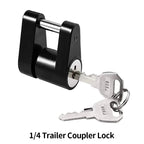 1/4 Inch Anti-Theft Trailer Coupler Lock Universal Trailer Lock Hitch Ball Security Rustproof Trailer Parts & Accessory OEM 1