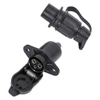 European 3 Pin Trailer Plug and Socket Set Waterproof 3 Pole Socket Connector for Tractor Agricultural Machinery Truck Caravan 2