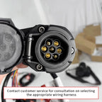 Universal 7 Pin European Trailer Wiring Harness Kit with CAN-Bus Decoder Bypass Relay for RV Caravan Towbar Towing Light System 2