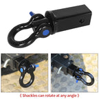 10000LBS Trailer Hitch With 3/4 Rotatable Shackle Arm for 2inch Receiver Car Rear Bumper Pintle Tow Hook Off-road Accessories 3