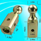 New High Quality Galvanized Steel Silver Gooseneck Trailer Hitch 2-5/16 Inch Tow Ball Max Load 30000lbs Camp Trailer Accessories 4