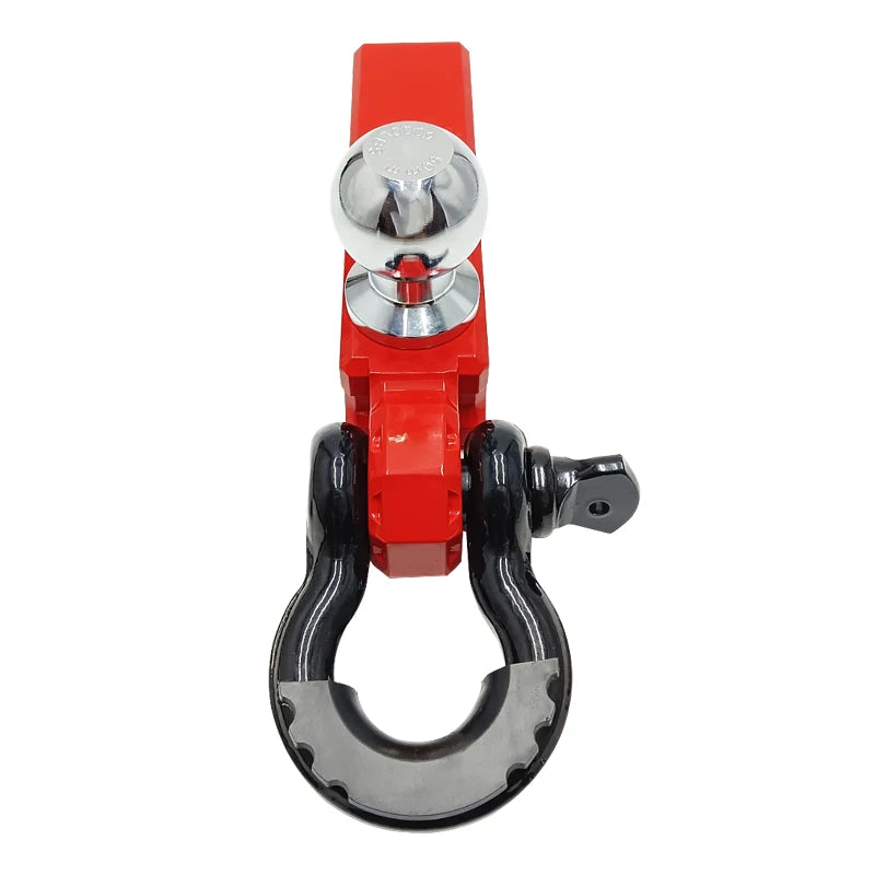 New High Quality Aluminum Alloy Trailer Hook U-shackle Steel 50mm Ball Hitch Off-road Refit Parts Tow Hook Accessories 10000lbs 3