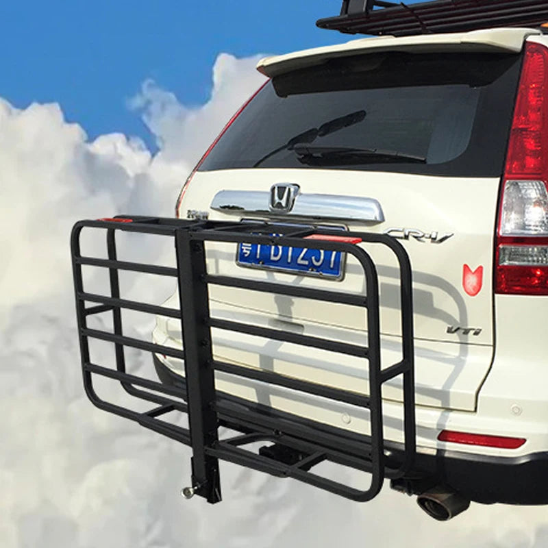 Hollow Out Foldable Large Capacity Outdoor Travel Luggage Basket Rack Trailer Frame Kit Trailer Hitch Camp Trailer Accessories 6
