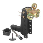 New Swivel Tri Ball Mount 9in Carbon Steel Towing Trailer Hitch 2" Receiver 15000lbs High Quality Accessories 1