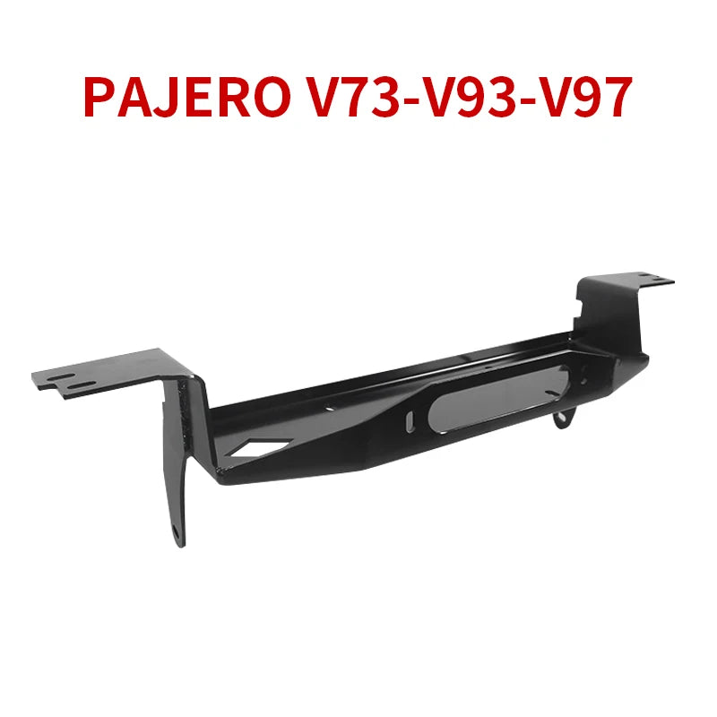 New Heavy Duty Steel Winch Bracket for PAJERO V73/V93/V97 4x4 Offroad Trailer Hitch Accessories Front Bumper Winch Rack Frame 3