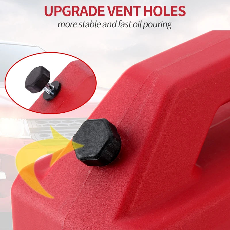 New High Quality Red 2.5 Gallon 9.6L PE Material Plastic Oil Drum Outdoor Water Tank Trailer Hitch Parts 5
