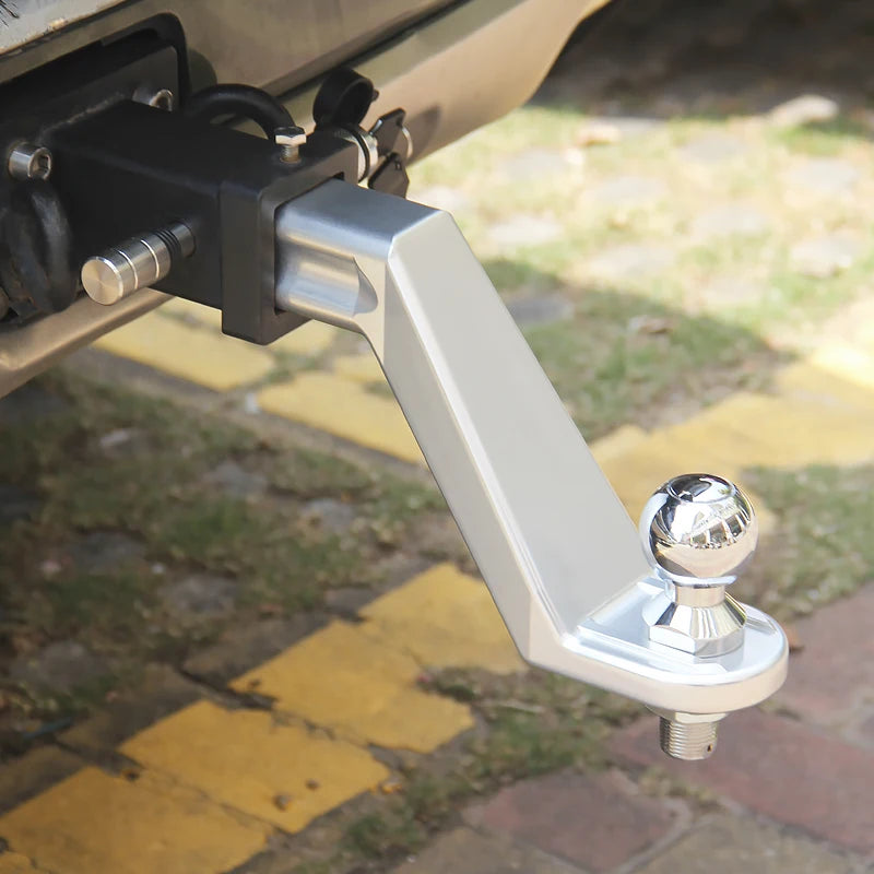 Aluminum Alloy 6Inch Towing Arm with 2-Inch Trailer Hitch Ball Off-road Refit Trailer Hitch Parts Tow Hook Trailers Accessories 6