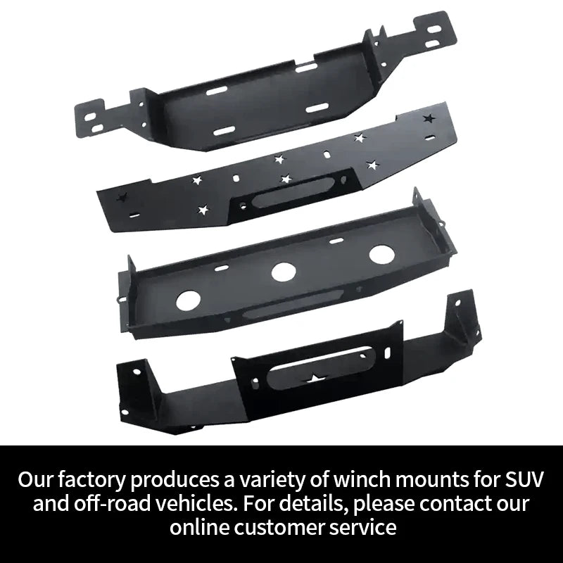 For Toyota New Tundra Winch Mounting Rack Holder Parts Steel Front Bumper Winch Tray Bracket Frame Trailer Hitch Car Accessories 6