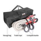 6M 15 Ton Towing Rope for Off-Road 4x4 U-Shaped Forging Shackle Trailer Hitch Rope Essential for Trailer Parts & Car Accessories 2