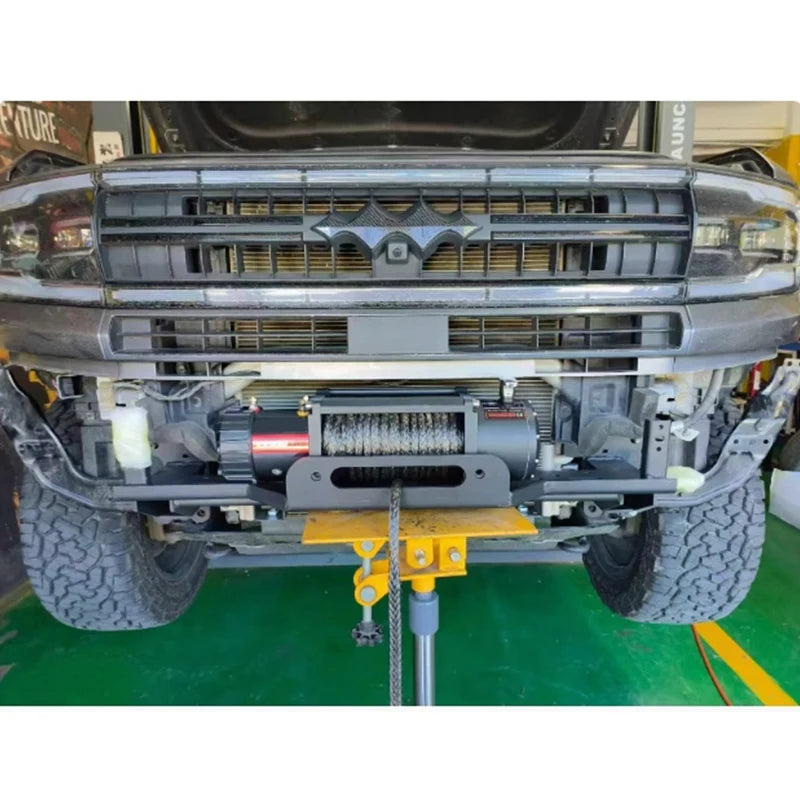 For BYD Old Formula Leopard 5 Steel Winch Tray Bracket Parts Winch Mounting Rack Holder B5 Winch Cradle Car Frame Accessories 5