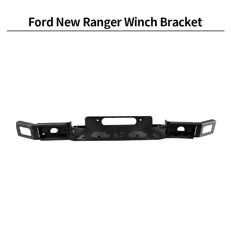For Ford New Ranger Front Bumper Steel Winch Tray Bracket Parts Winch Mounting Rack Holder Trailer Hitch Winch Frame Accessories 1