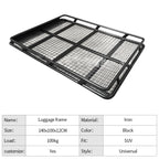 Customizable Size SUV Roof Top Rack Iron Material Outdoor Luggage Platform Carrier Trailer Hitch Camp Trailer Accessories 2
