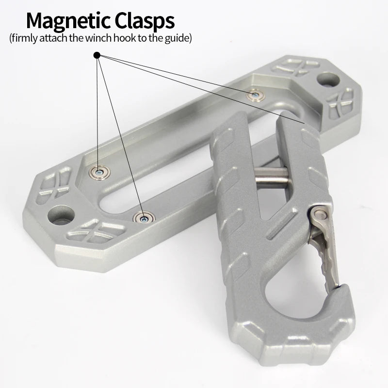 CNC 40CR Steel Forging Hawse Fairlead Rope Guide Port Winch Hook Parts 4x4 Off-Road Recovery Hook Trailer Hitch Car Accessories 2