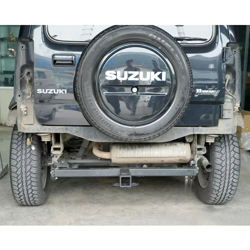 New Suzuki Jimny JB43 Trailer Steel Rear Bumper Offroad Car Tow Bar Towing Hook Parts Vehicle Trailer Hitch Refit Accessories 5