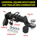 85x45mm Install Base and 2-inch Trailer Hitch Ball Off-road Refit Tow Hook Parts Trailering Arm Car Accessories 6