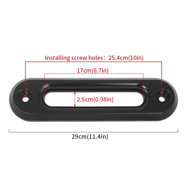 CNC Aluminum Hawse Fairlead and Forged Clevis Winch Hook Set for Synthetic Rope 4x4 Off-Road Recovery Winch Car Accessories 5