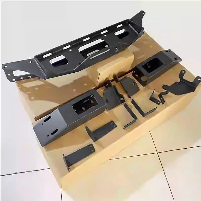 For Land Cruiser 300 Steel Winch Tray Bracket Parts Winch Mounting Rack Holder Trailer Hitch Car LC300 Winch Cradle Accessories 3