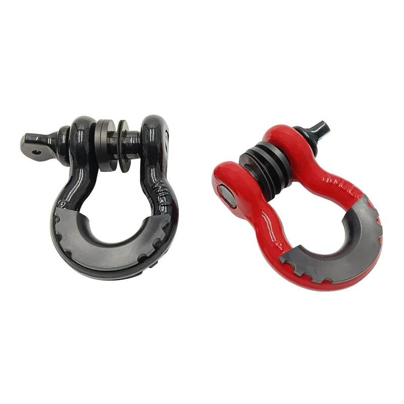 New American Style Forged U-Shaped Heavy Duty Steel Shackle Trailer Hitch Parts Off-Road Refit 10000lbs Capacity Release Buckle 1
