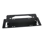 Universal Rust-proof Front Bracket License Plate Frame Trailer Hitch Car Exterior Accessories Black/Silver Number Plate Holder 2