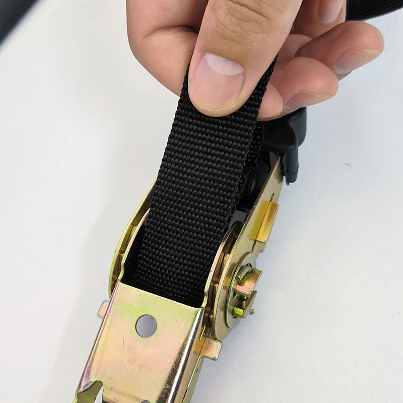 Ratchet Tie Down Straps With Chain Hook Tension Strap for Cargo Lashing Trailer Parts & Accessories 2