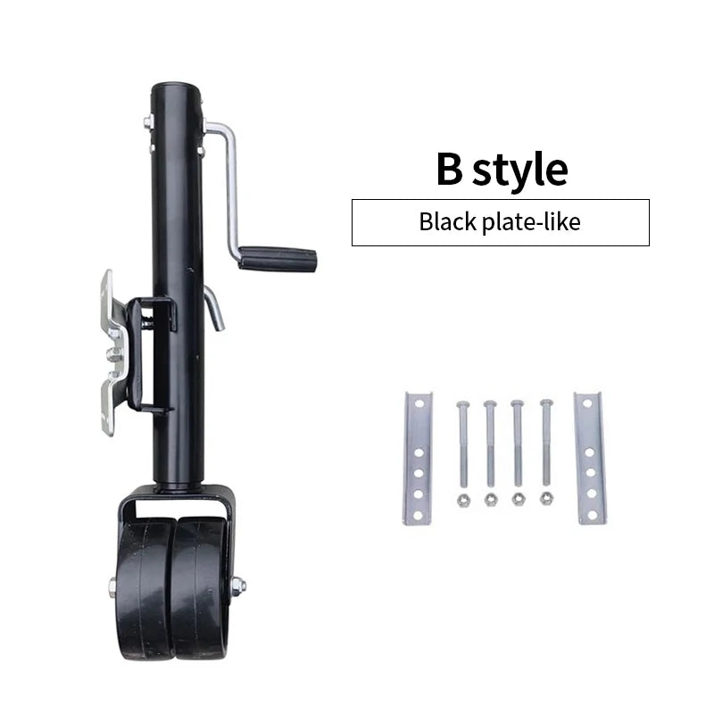 6-inch Twin Wheel Trailer Jack Bracket Universal Guide Knight Caster Trailer Accessories Yacht ATVUTV RV Trailer Hitch 4