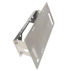 Stainless Steel Silver Front License Plate Frame Holder 45x15cm SUV Winch Trailer Hitch Parts Accessories Polished Bracket 6