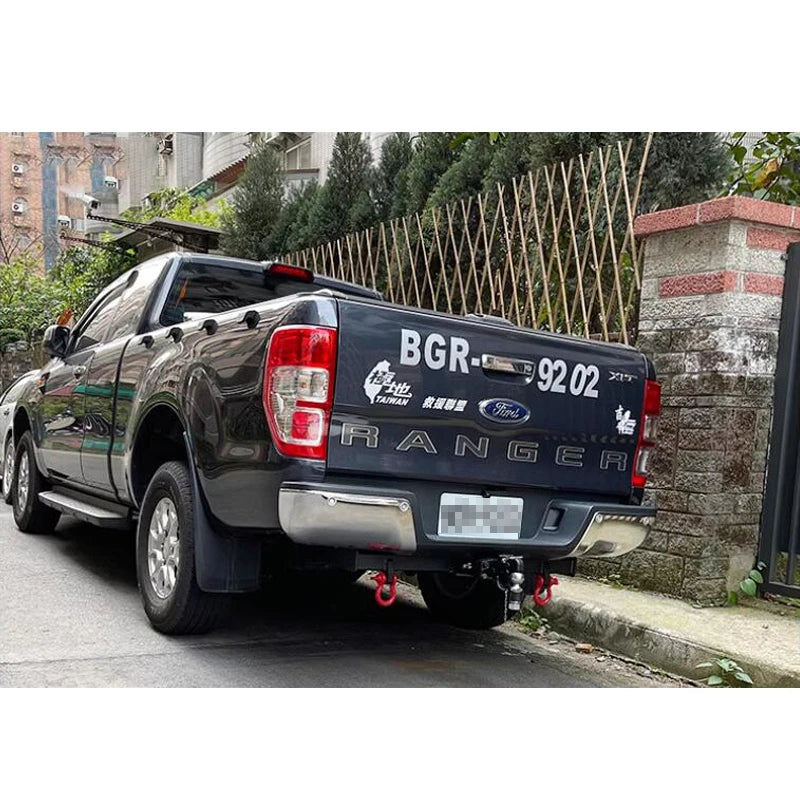 For New Ranger Steel Trailer Steel Rear Bumper Parts Car Tow bar Towing Hook Vehicle Trailer Hitch Accessories Coupling Device 4