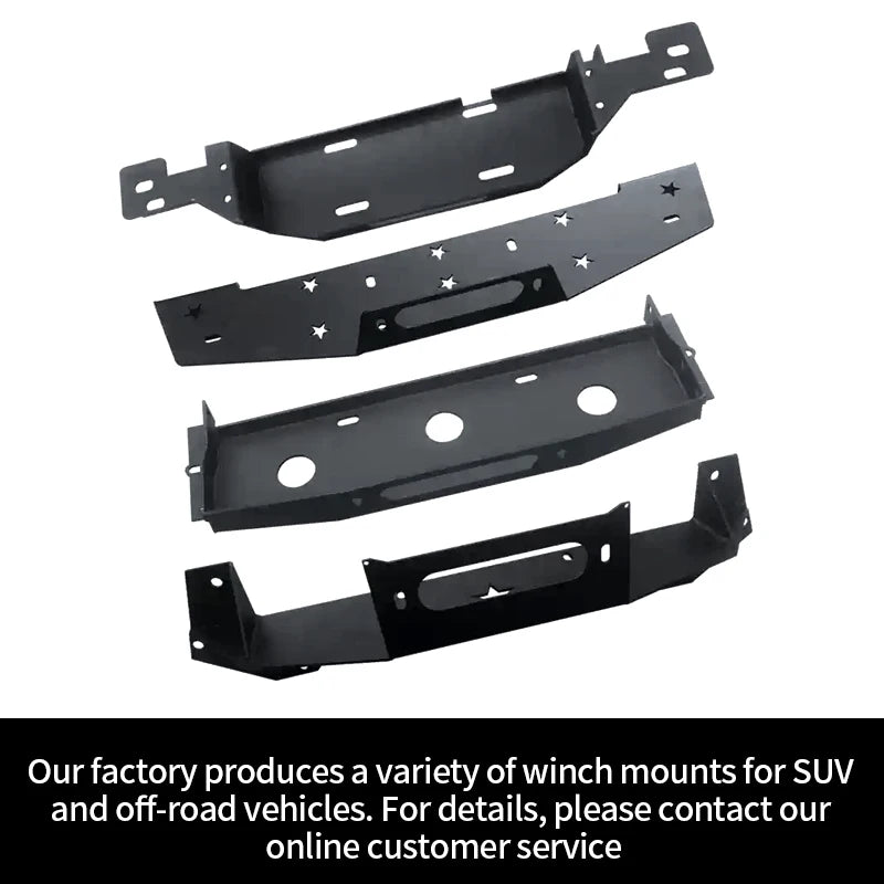Heavy Duty Front Winch Mounting Bracket for Jetour G700 Winch Cradle Carrier Plate Bumper Recovery Towing Steel Mount Winch Rack 4