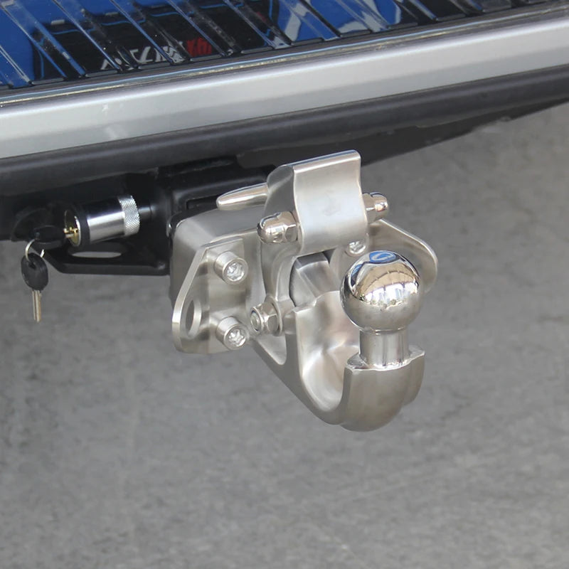 Stainless Steel European Style With Integrated Trailer Ball Off-road Refit Parts Tow Hook Trailer Hitch Camp Trailer Accessories 6