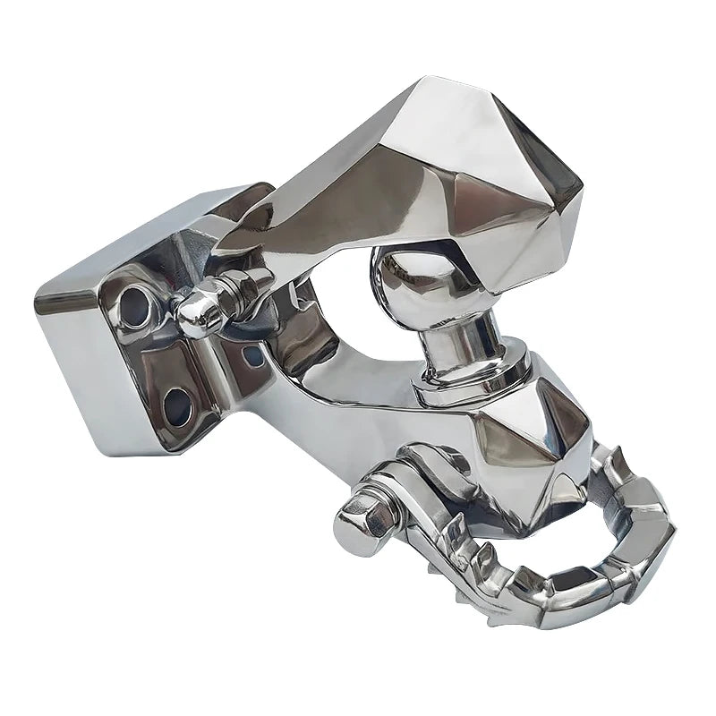 Trailer 304 Stainless Steel Towing Hook for Toyota Prado LC250 Viper Design Parts Trailer Hitch Base Off-road Car Accessories 6