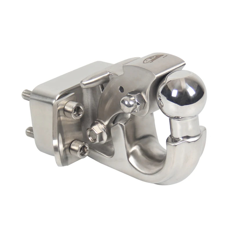 Stainless Steel European Style With Integrated Trailer Ball Off-road Refit Parts Tow Hook Trailer Hitch Camp Trailer Accessories 2