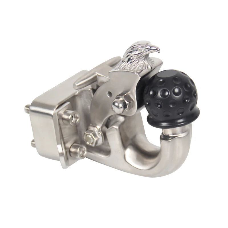 ARMADA Patrol Y62 Y63 Stainless Steel Eagle Head Tow Hook With Integrated Ball Head Off-road Parts Trailer Hitch Accessories 2